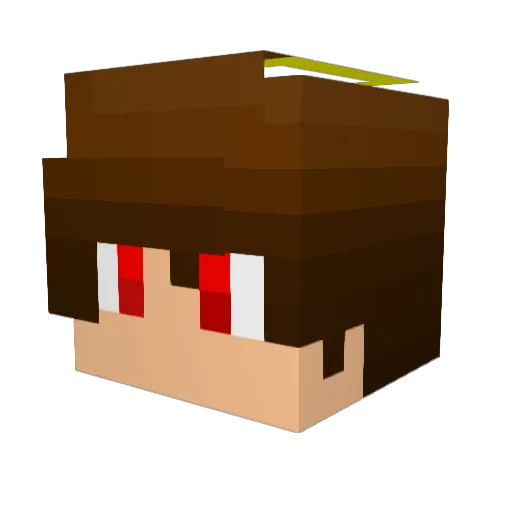 Laevinn21 Minecraft avatar head, 3D render