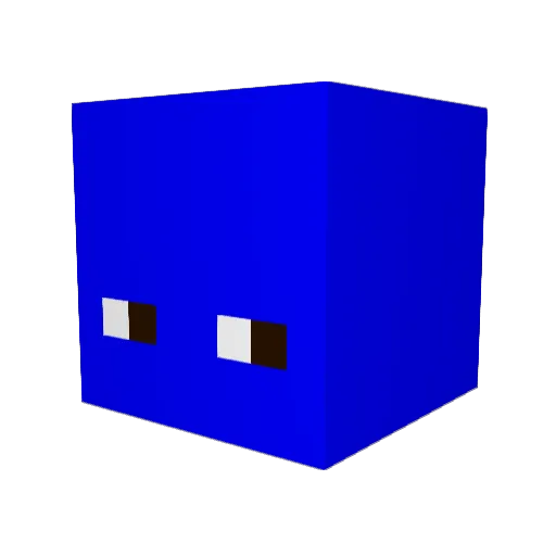 Laewie Minecraft avatar head, 3D render