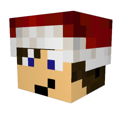 Laex2197 Minecraft avatar head, 3D render