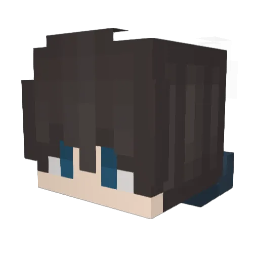 Laeyak Minecraft avatar head, 3D render