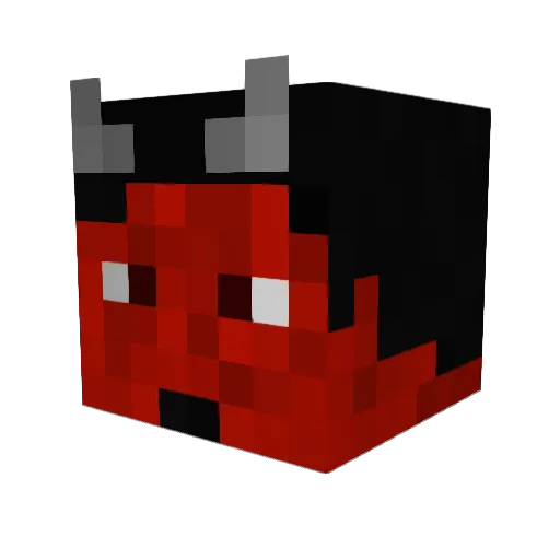 Lafario Minecraft avatar head, 3D render