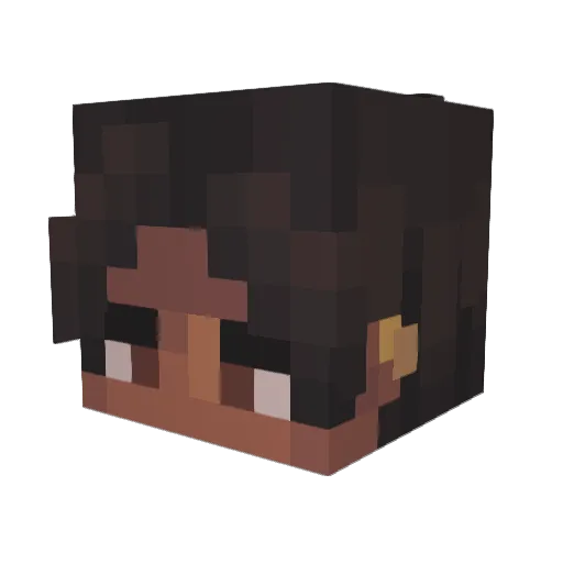 Lafayte Minecraft avatar head, 3D render