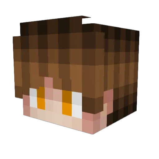 Lafery Minecraft avatar head, 3D render