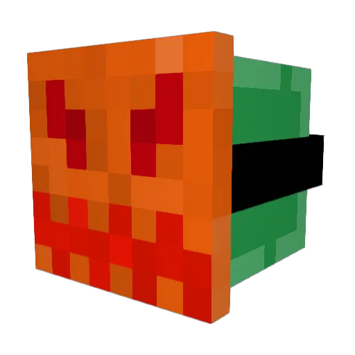 Laffael Minecraft avatar head, 3D render