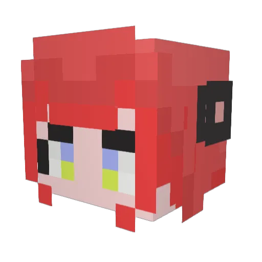 Laffy67 Minecraft avatar head, 3D render