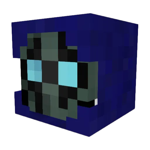 Lafsy Minecraft avatar head, 3D render