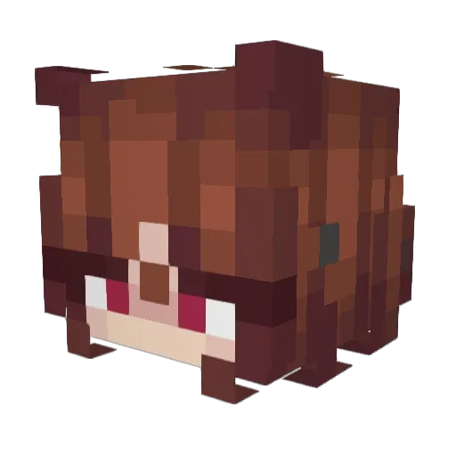LaftDX Minecraft avatar head, 3D render