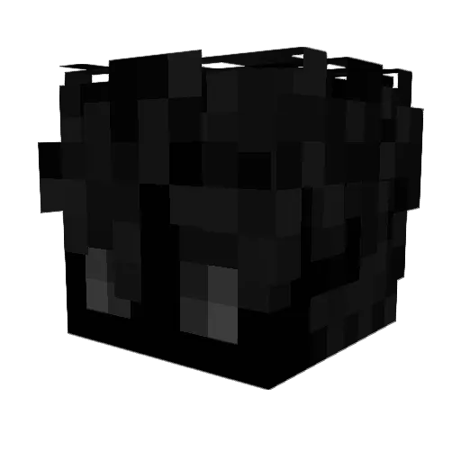 Lafunga Minecraft avatar head, 3D render
