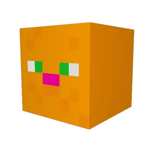 Lag5pike Minecraft avatar head, 3D render