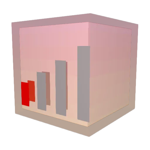 LagBack Minecraft avatar head, 3D render