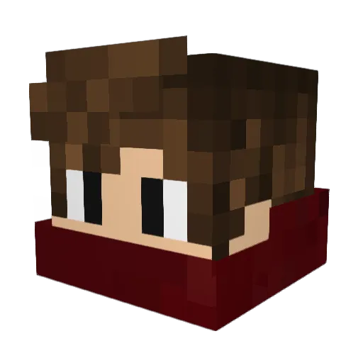 LagBara Minecraft avatar head, 3D render
