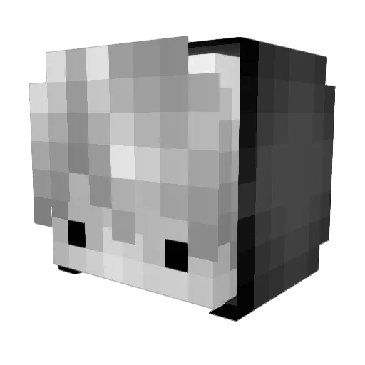 LagEnde Minecraft avatar head, 3D render