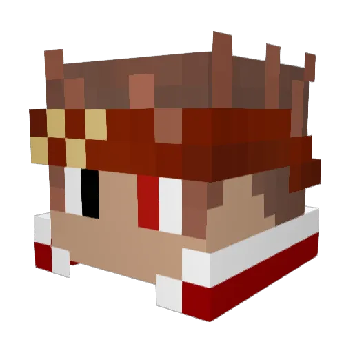 LagPotion Minecraft avatar head, 3D render