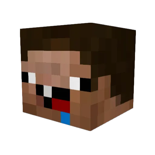 LaggiestLaggster Minecraft avatar head, 3D render