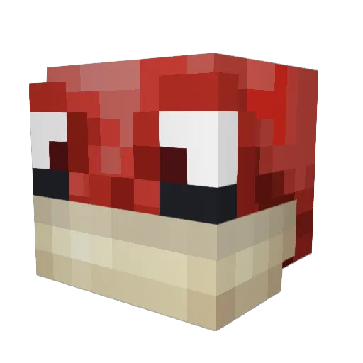 Laggin_8 Minecraft avatar head, 3D render