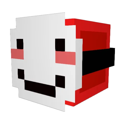 Lagginator Minecraft avatar head, 3D render