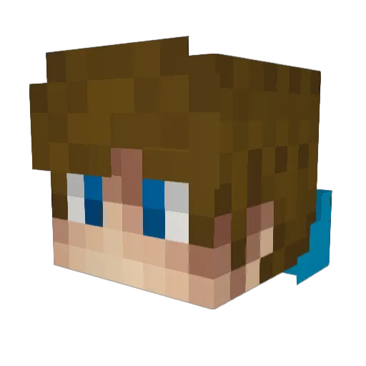 LaggingIsTaken Minecraft avatar head, 3D render