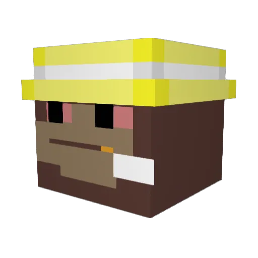 LaggyGamer649 Minecraft avatar head, 3D render