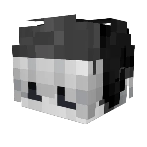 LaggyRain Minecraft avatar head, 3D render