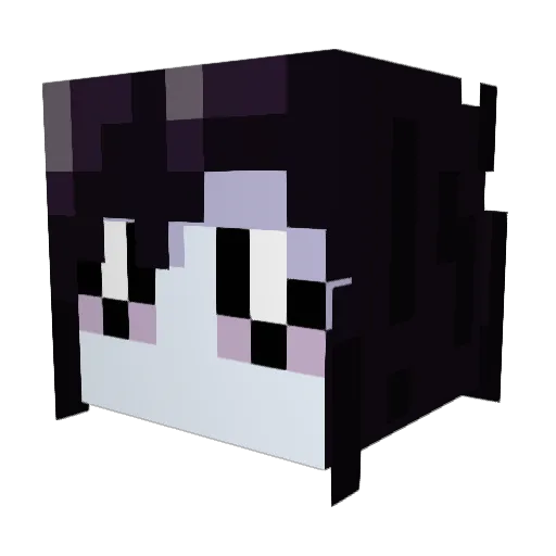 LaggyTaggy Minecraft avatar head, 3D render