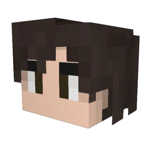 Lagiacrus1 Minecraft avatar head, 3D render