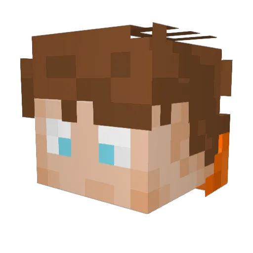 Lagin35 Minecraft avatar head, 3D render
