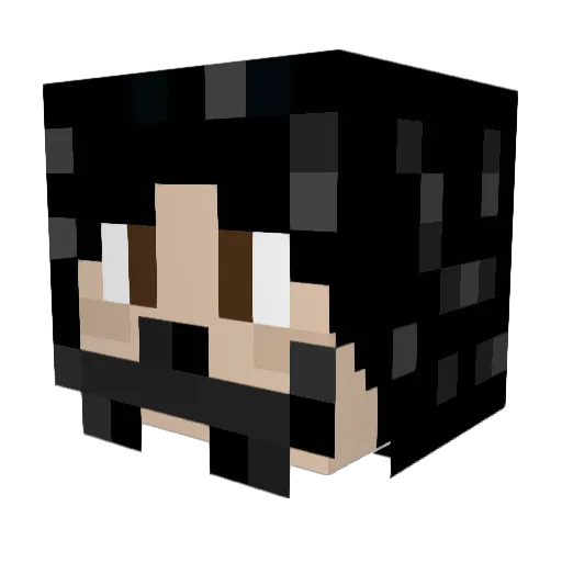 LaginBagin Minecraft avatar head, 3D render