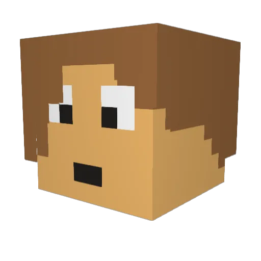 Lagit2 Minecraft avatar head, 3D render