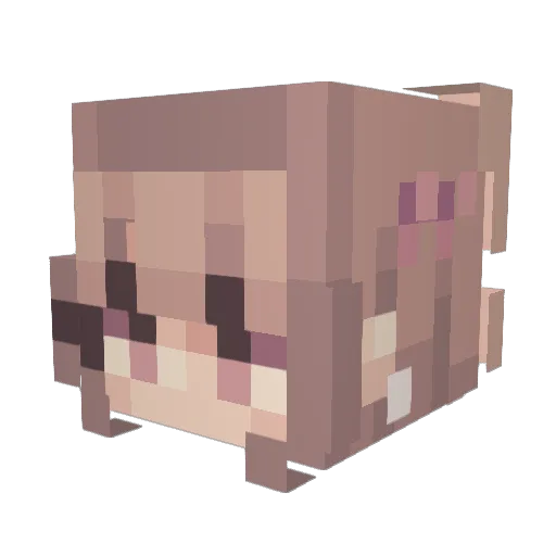 LagnxB Minecraft avatar head, 3D render