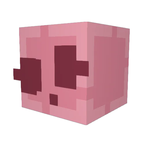 Lagohz Minecraft avatar head, 3D render