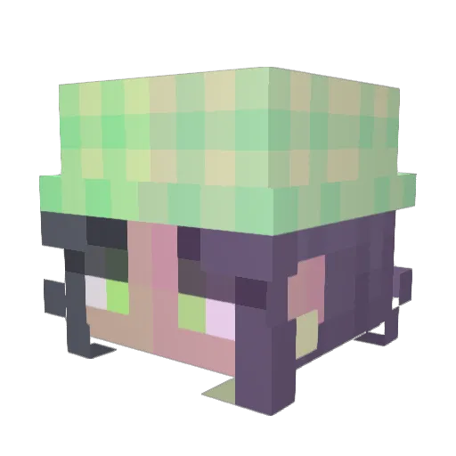 Lagoona09 Minecraft avatar head, 3D render