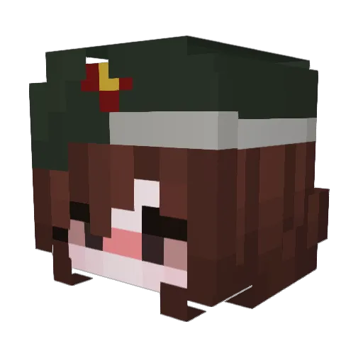 Lagoq Minecraft avatar head, 3D render