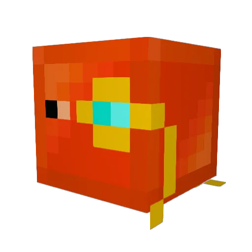 Lagreeni Minecraft avatar head, 3D render