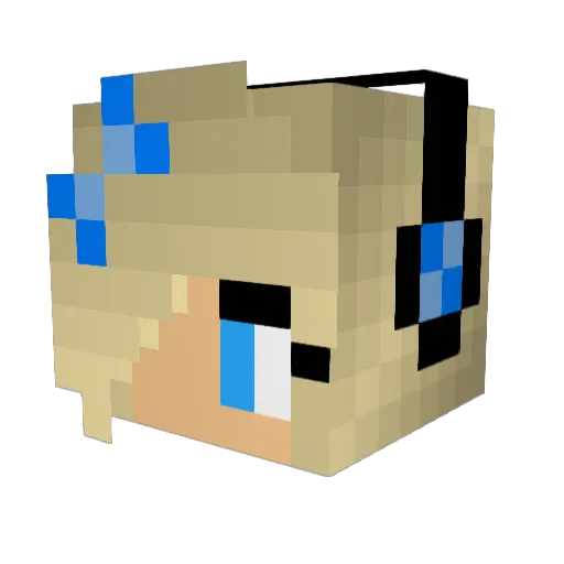 Lagtha Minecraft avatar head, 3D render