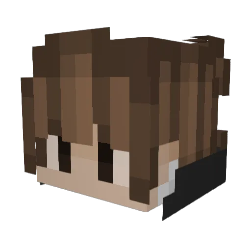 Lagts Minecraft avatar head, 3D render