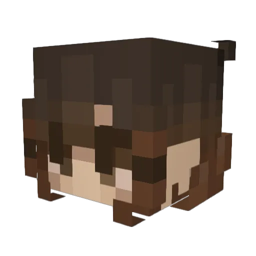 Laguda96 Minecraft avatar head, 3D render