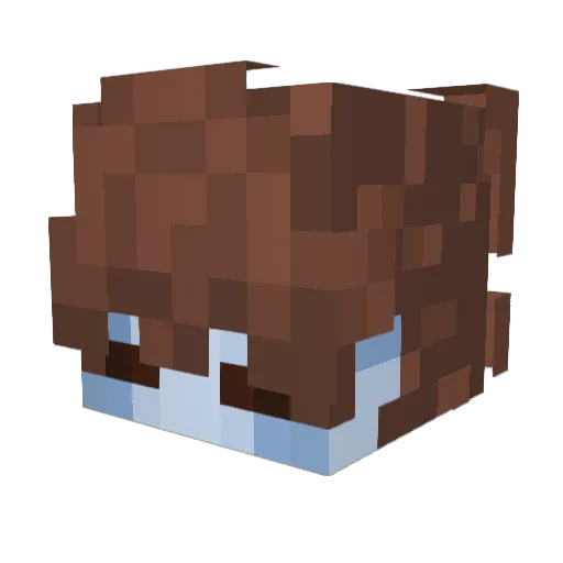 Laguimira Minecraft avatar head, 3D render