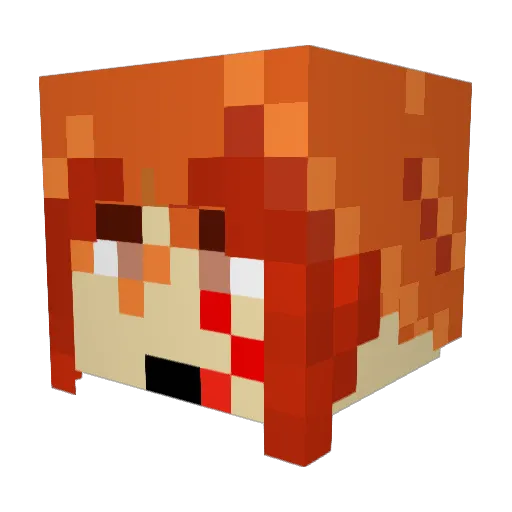 LagusaGaming Minecraft avatar head, 3D render