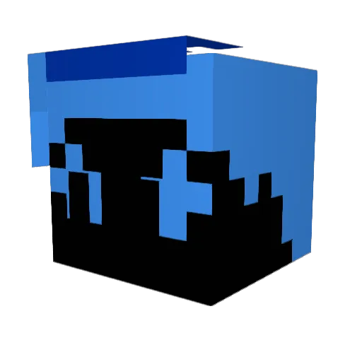 Lahabr Minecraft avatar head, 3D render