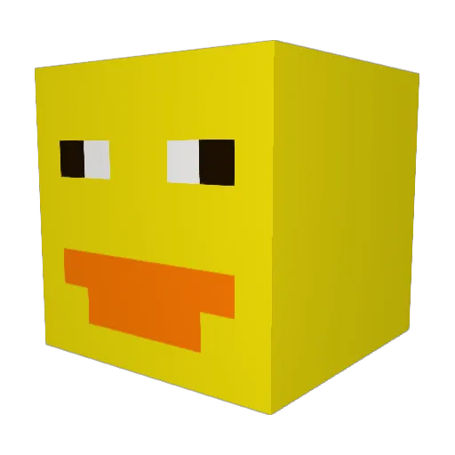 Lahv1914 Minecraft avatar head, 3D render