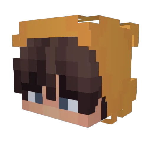 Lahyun Minecraft avatar head, 3D render