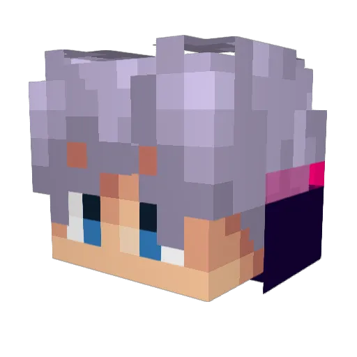 LaiCenN Minecraft avatar head, 3D render