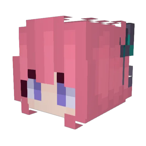 LaiLok Minecraft avatar head, 3D render