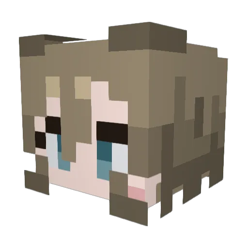 Lai_lai77 Minecraft avatar head, 3D render
