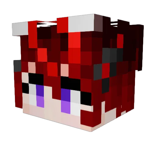 Laibzer Minecraft avatar head, 3D render