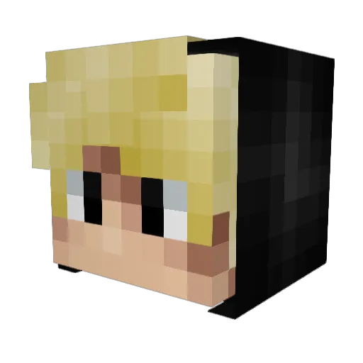 Laigo Minecraft avatar head, 3D render
