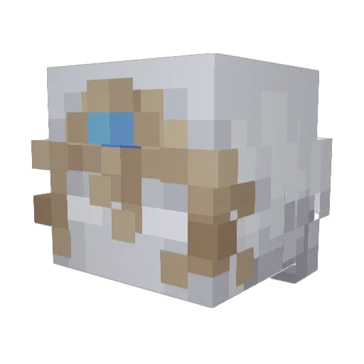 Laiizzy Minecraft avatar head, 3D render