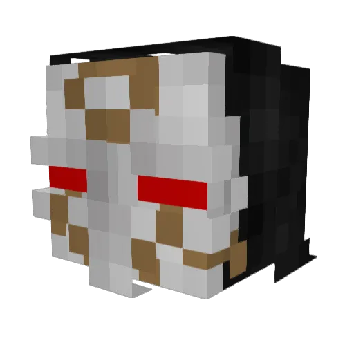 Laikena Minecraft avatar head, 3D render