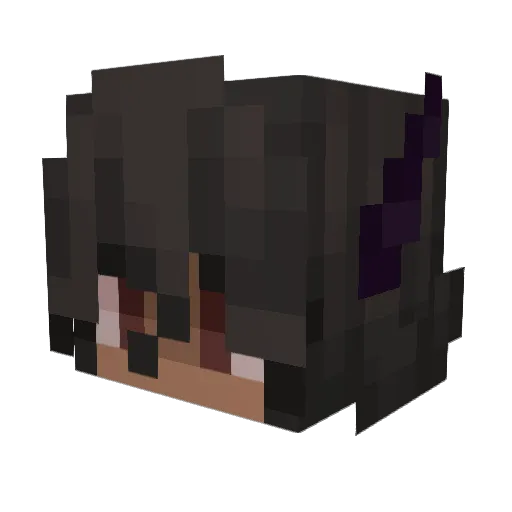 LailaOwo Minecraft avatar head, 3D render
