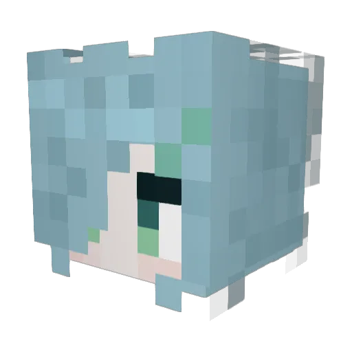 Laimu98 Minecraft avatar head, 3D render